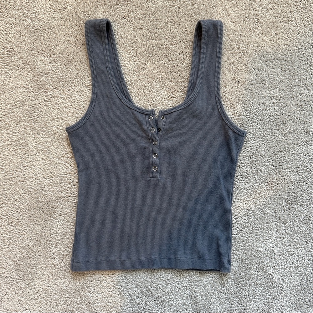 Abercrombie & Fitch Dark Gray Tank Top